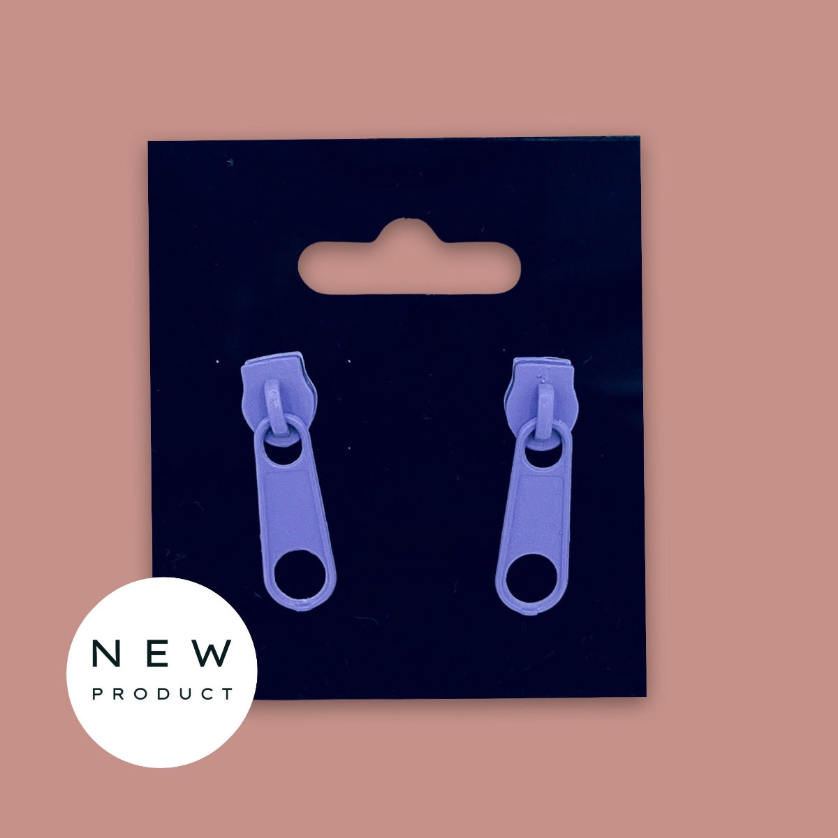 Zipper statement earrings by Alineh